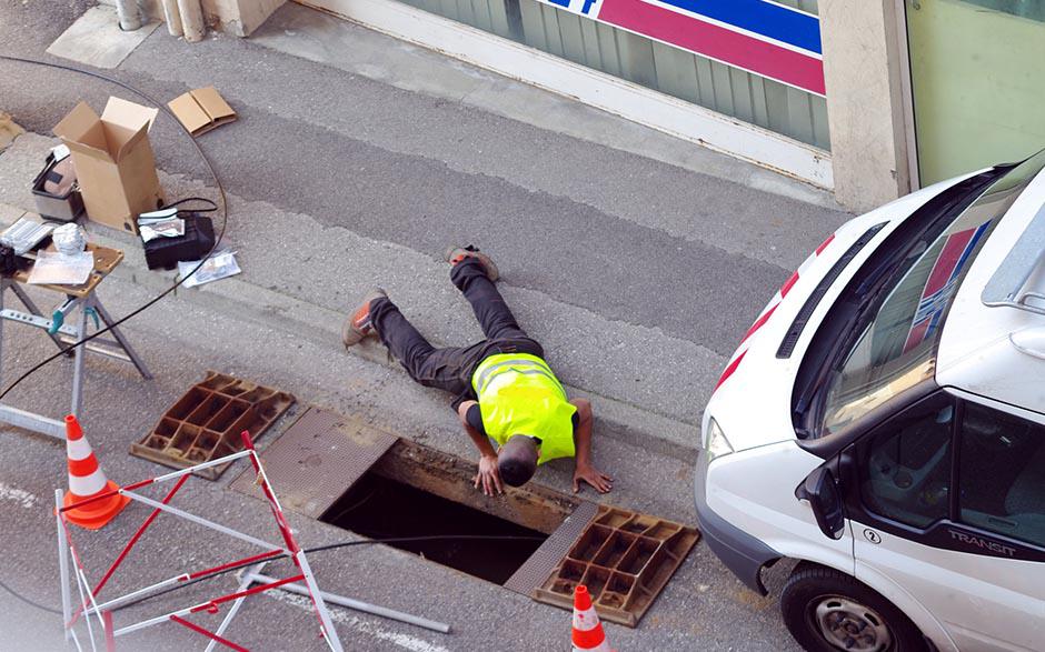 travaux assainissement Le Bourget